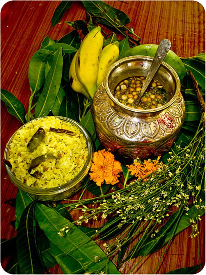 Ugadi is a South Indian New Year festival celebrated with prayers, feasts, and cultural rituals.