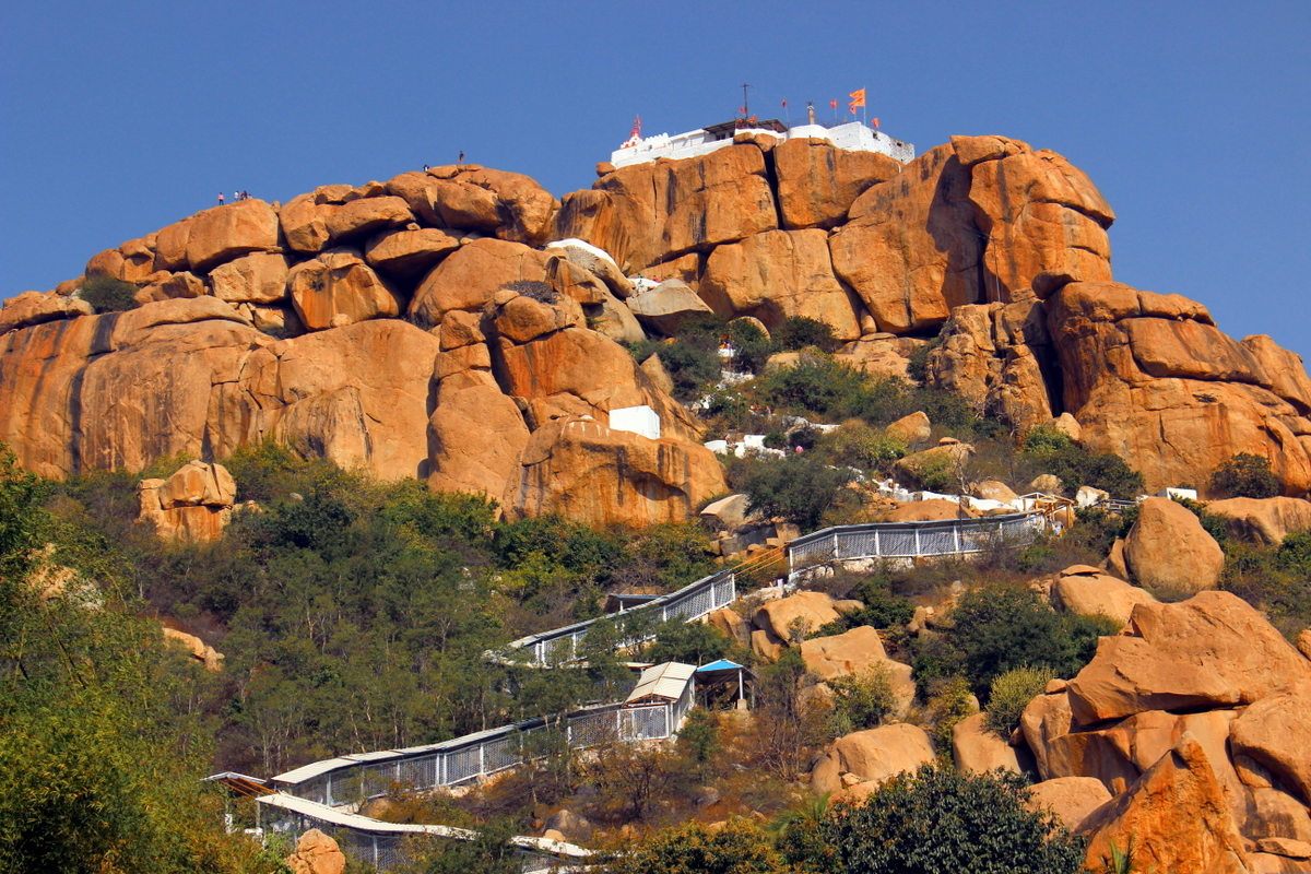 Believed to be the birthplace of Lord Hanuman, offering spiritual significance and hilltop views.