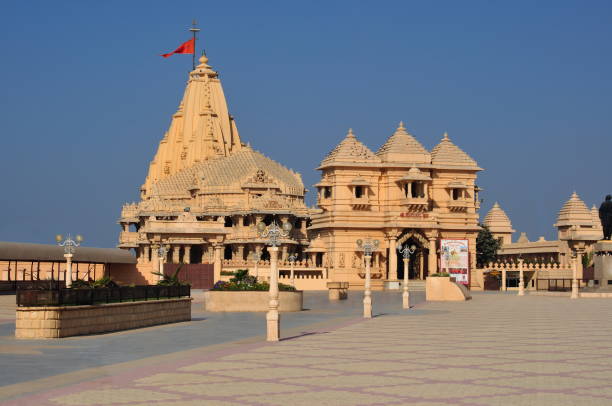 The Somnath Temple Facade, Western coast of Gujarat, India