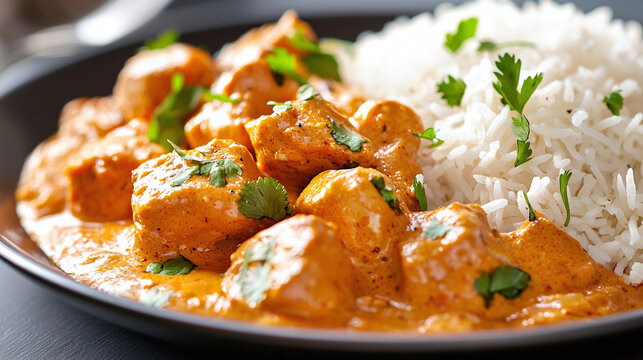 Creamy tomato-based chicken curry originated in Punjab