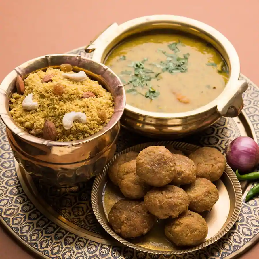 Dal Baati Churma - Rajasthan's signature lentil and wheat dish
