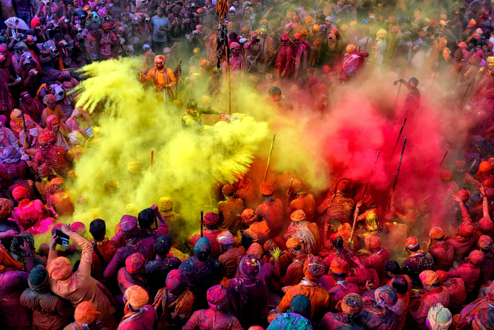 Colors in the air, laughter everywhere—Holi brings Delhi to life.