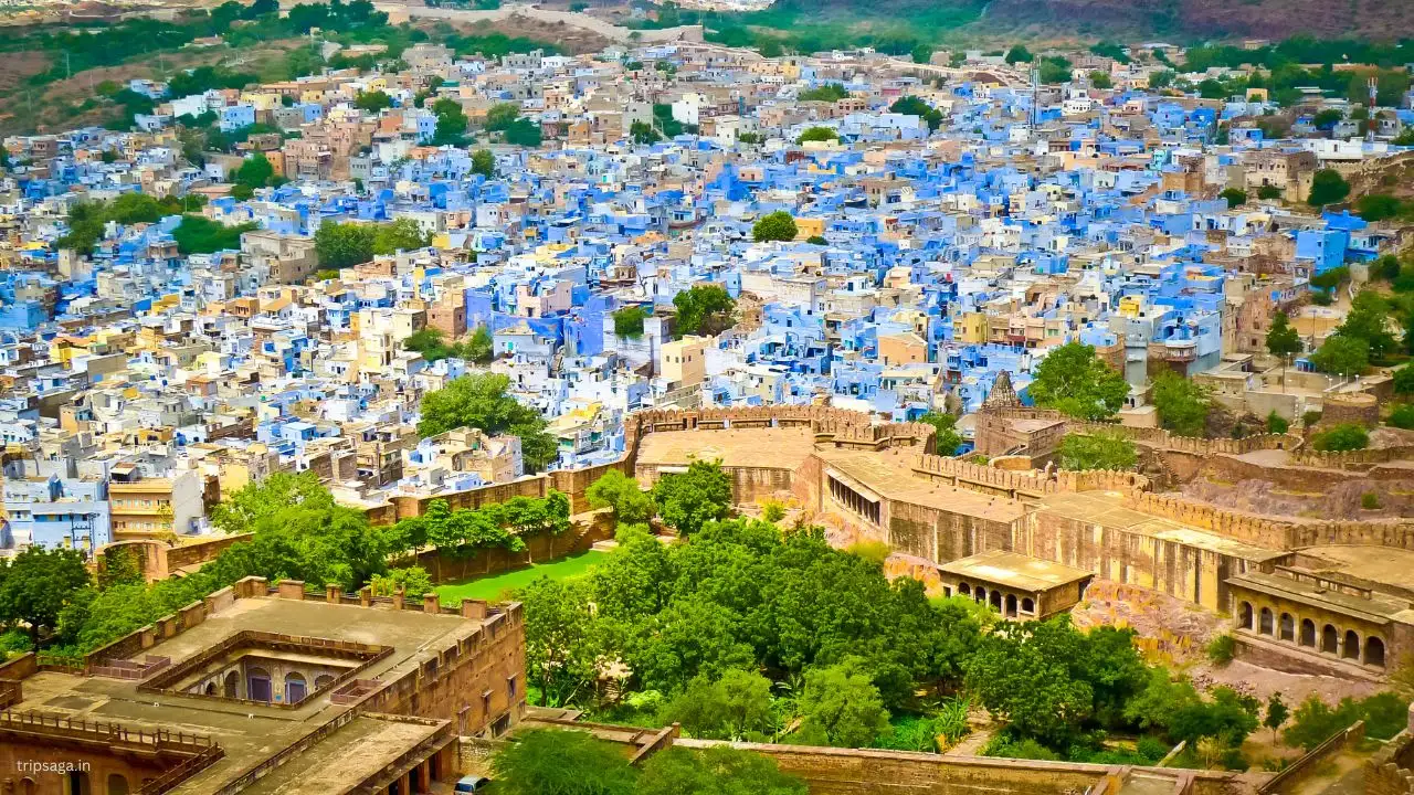 Blue City Jodhpur - Indigo-painted houses below Mehrangarh Fort