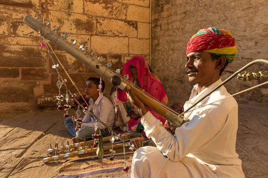 Ravanahatha (Jaipur)instrument - Ancient bowed fiddle played by Rajasthani bards in Rajasthan.