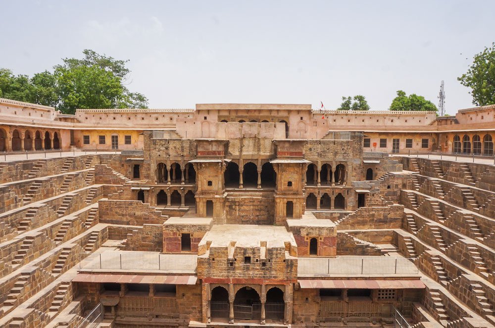 Chand Baori stepwell in Abhaneri near Jaipur – a marvel of ancient Indian architecture.