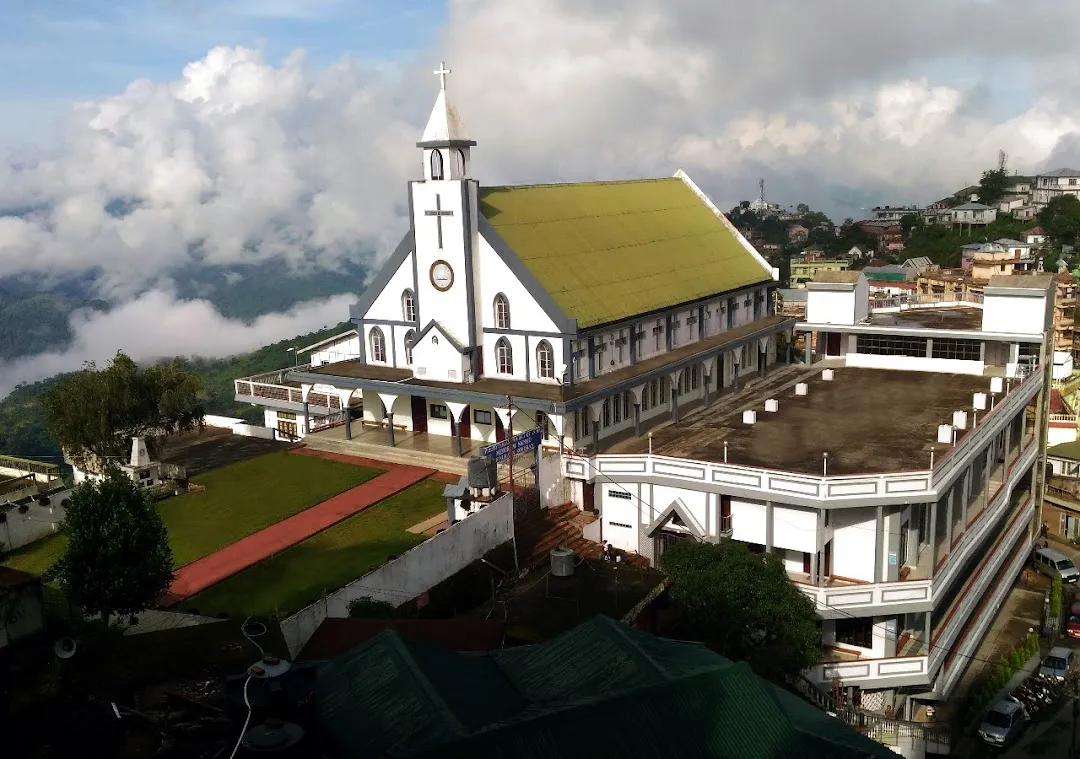Historic Aizawl Presbyterian Church facade, important religious place to visit in Aizawl