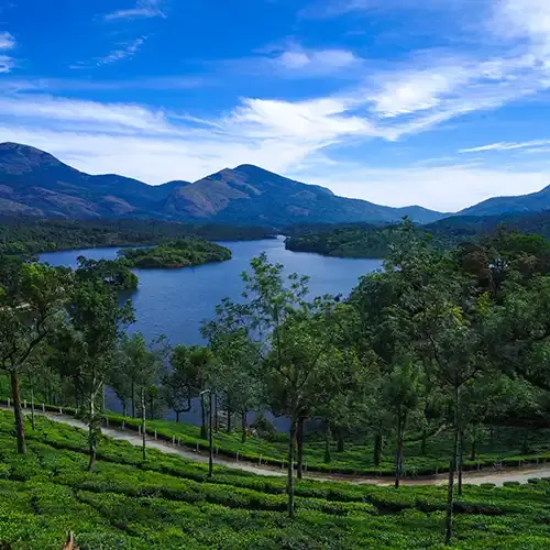 Anayirankal Dam surrounded by tea plantations – peaceful places to visit near Munnar