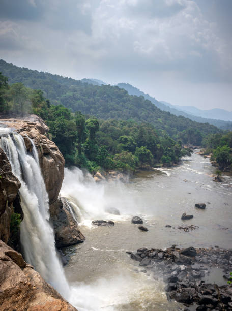 Majestic Athirappilly Waterfalls, in Kerla often called 'Niagara of India'.