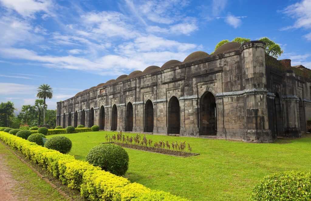 Baro Shona Masjid, a historic mosque in Gour, West Bengal