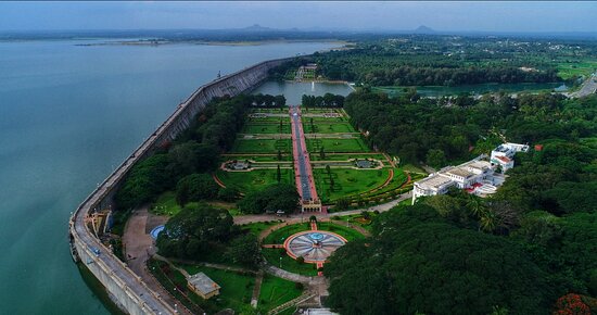 Musical fountain at Brindavan Gardens – a must-see among scenic places to visit in Mysuru