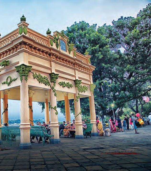 Colonial-era promenade along Chandannagar's riverfront, a charming French-inspired place to visit near Kolkata
