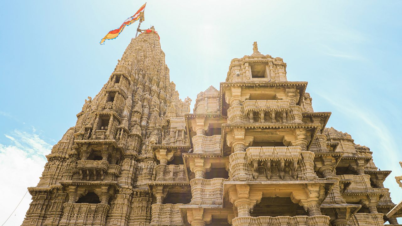 Dwarkadhish Temple, a sacred Hindu site in Gujarat