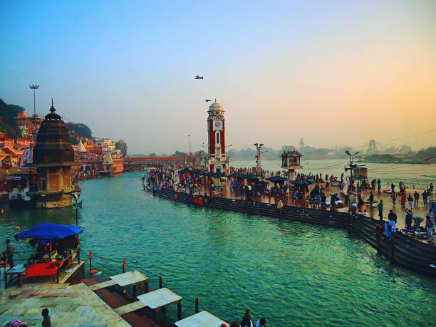 Evening Ganga Aarti at Har Ki Pauri, a spiritual extension from Places to Visit in Rishikesh.