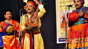 Traditional Jangama musicians singing devotional songs in Andhra Pradesh.