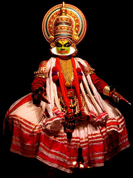 Classical Kathakali dance show in Munnar.