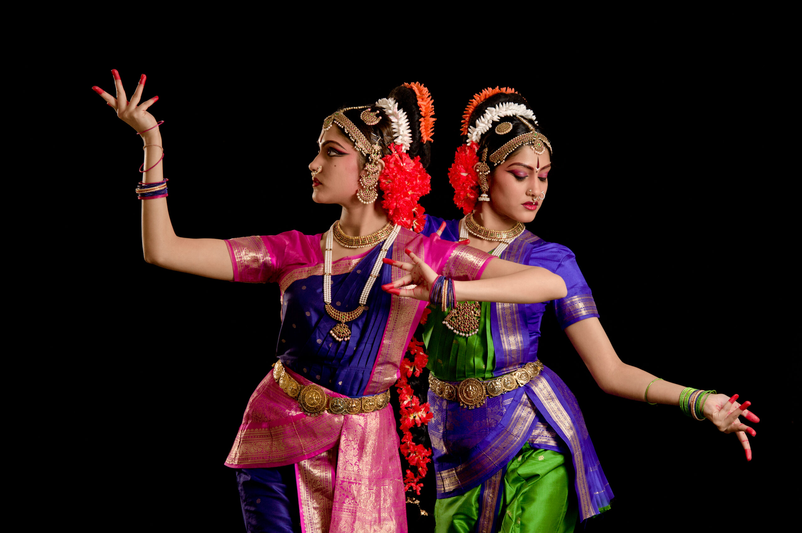 Kuchipudi dancer performing a classical piece in Andhra Pradesh.