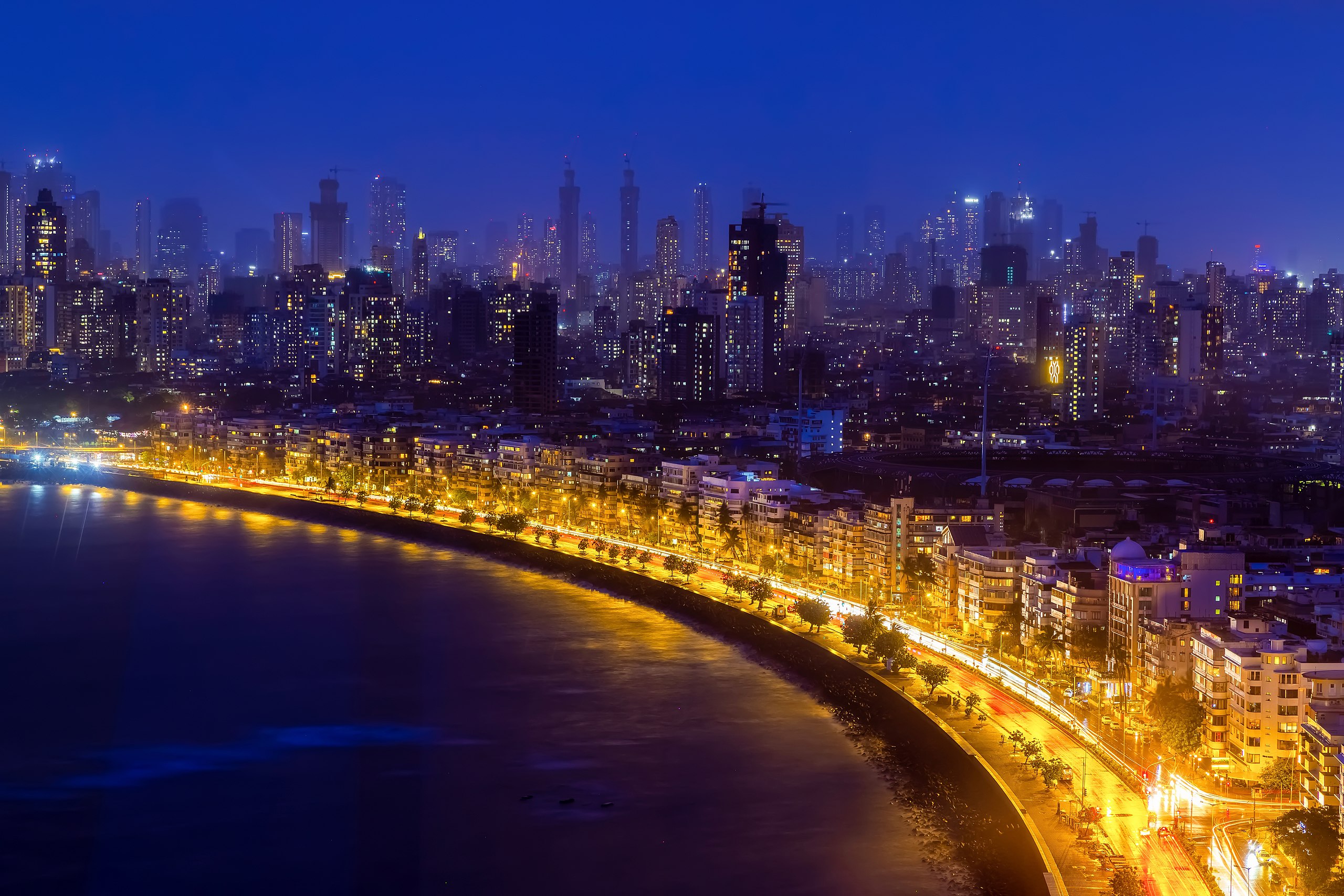 Marine Drive, the most scenic sea-facing stretch in Mumbai