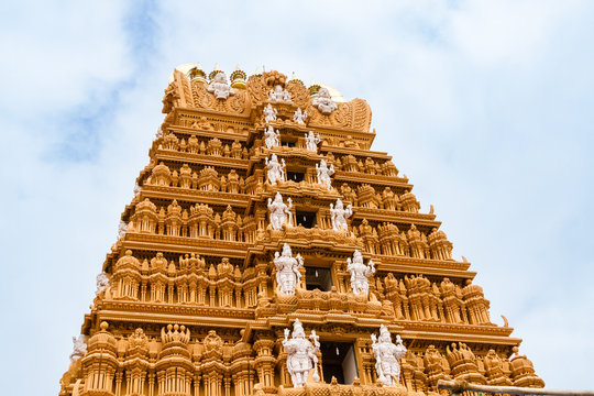 Nanjundeshwara Temple gopuram - famous religious places to visit near Mysuru