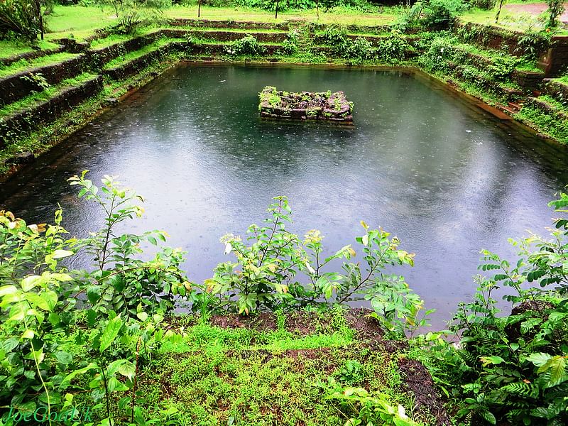 Netravali Bubble Lake in Goa – serene waters with natural bubbles rising from the lakebed.