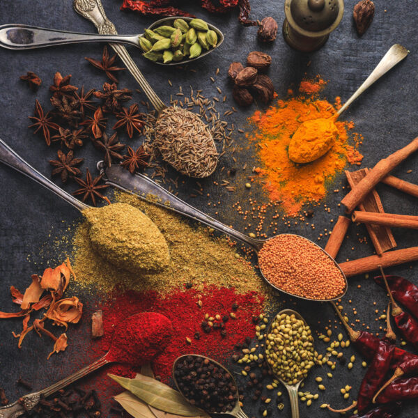 Fresh organic spices from Munnar’s farms.