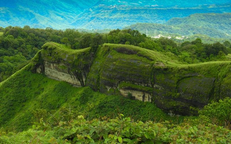Traditional Mizo village huts at Reiek Tlang, a scenic cultural place to visit near Aizawl