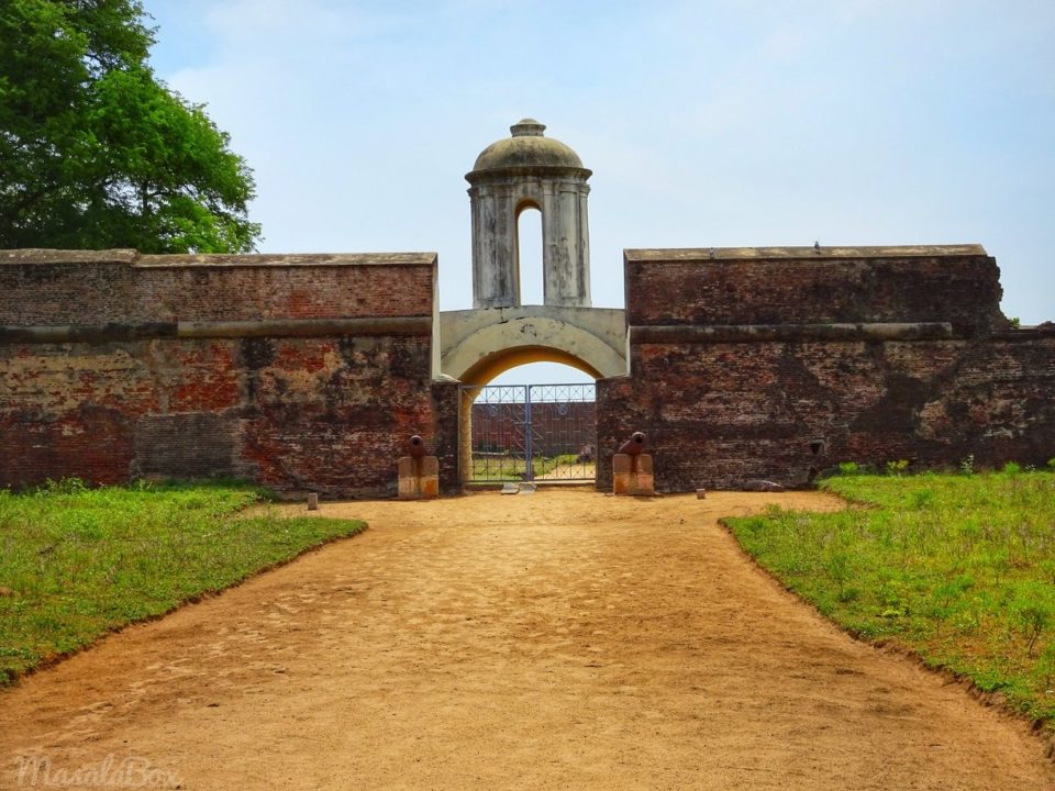 Ruins of Sadras Fort, a historical site near places to visit in Chennai.