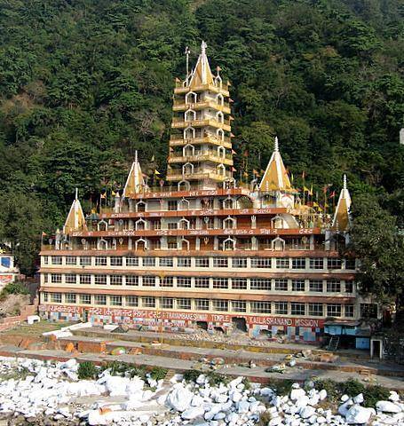 13-story Tera Manzil Temple offering panoramic views of Rishikesh's sacred Places to Visit.