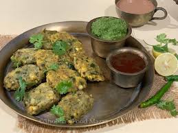 Healthy steamed lentil cakes seasoned with herbs and spices.