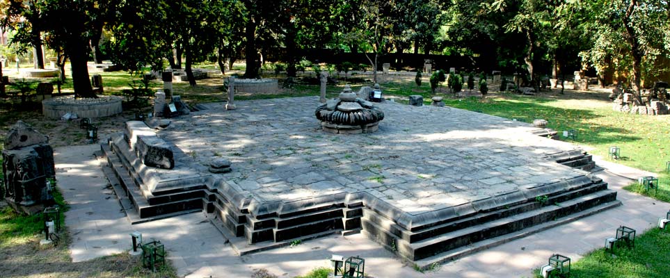 Bhima Devi Temple near Chandigarh with ancient ruins and sculptures