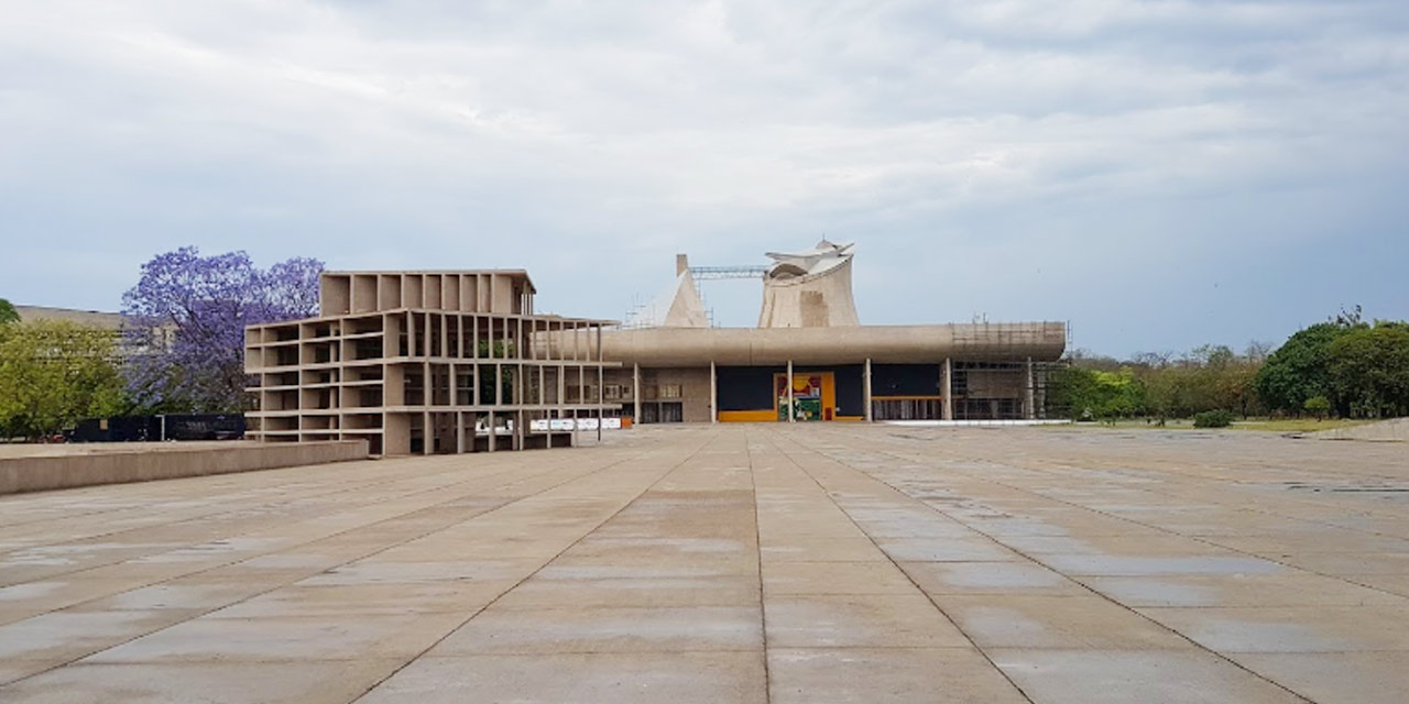 Capitol Complex in Chandigarh designed by Le Corbusier