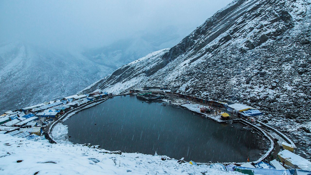Ancient temples and scenic Ravi River in Chamba, Himachal Pradesh