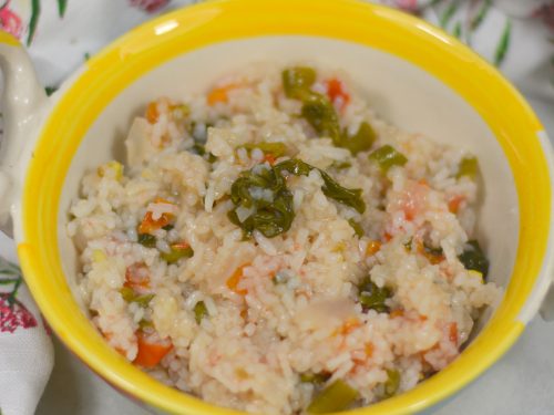 Hearty Galho rice dish served with vegetables in Nagaland