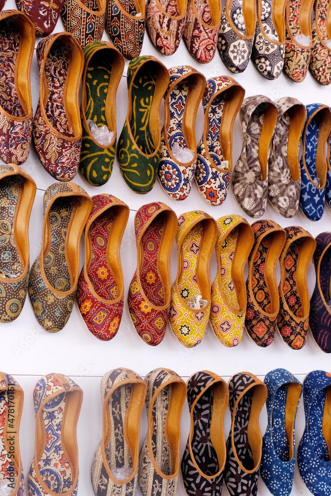 Traditional Kolhapuri-style handmade leather chappals.