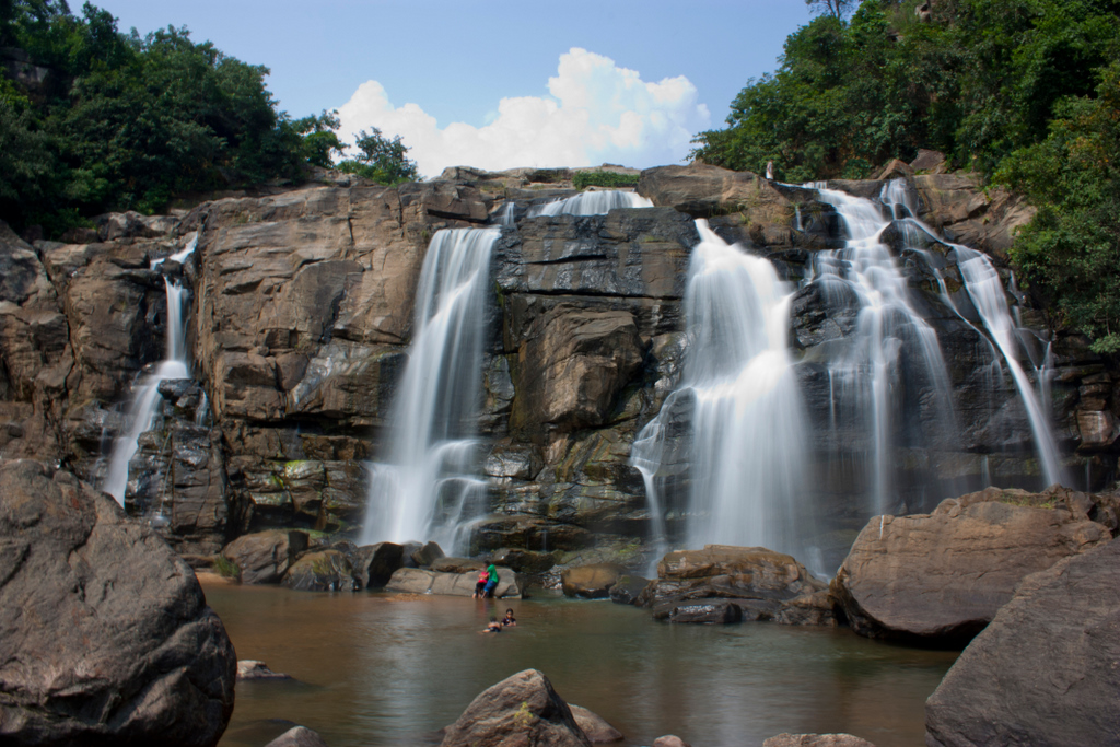 Jonha Falls in Jharkhand is surrounded by scenic forests.