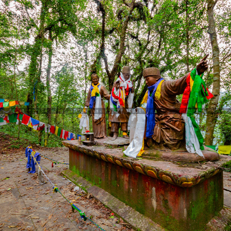 Kabi Lungchok, a historic peace treaty site in Sikkim with ancient stone pillars amid serene landscapes.