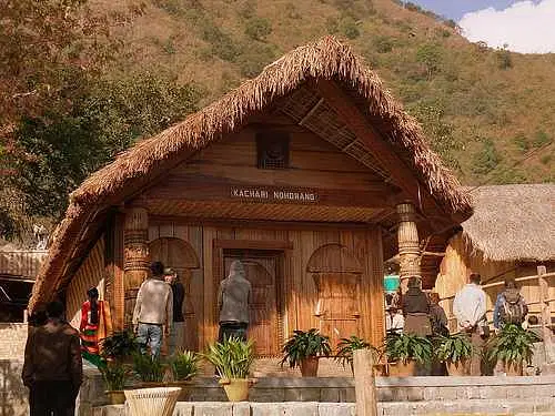 Tribal dancers performing at Kisama Heritage Village, a must-see among places to visit in Nagaland during Hornbill Festival.