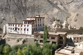 The moon-like landscape near Lamayuru Monastery in Ladakh.
