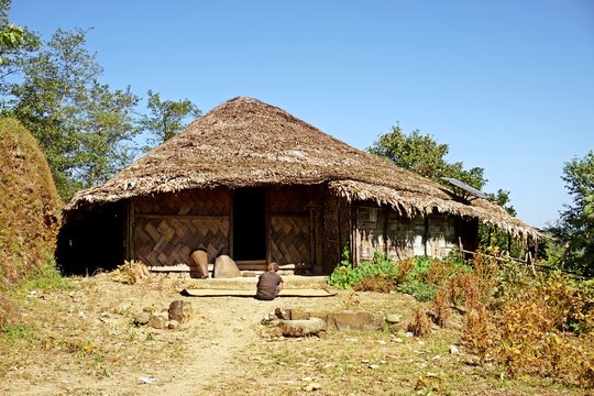 Longwa Village in Nagaland where houses straddle the India-Myanmar border