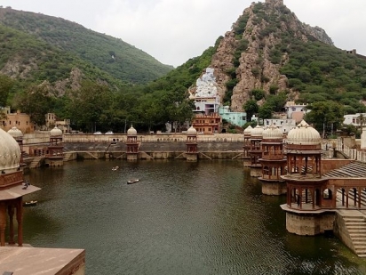 Scenic Moti Jheel lake with tranquil waters in Kanpur.