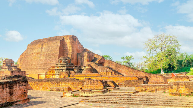 Ancient ruins of Nalanda University in Bihar