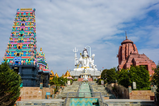 Namchi, a cultural place to visit in Sikkim, featuring the giant Guru Padmasambhava statue and Char Dham replica.