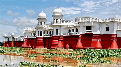 Floating on Rudrasagar Lake, Tripura's Neermahal Palace is India's only eastern water palace.