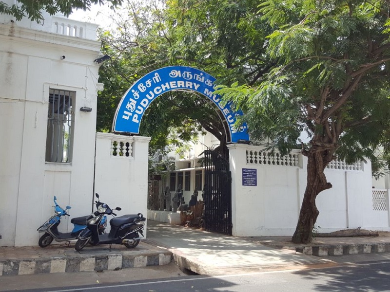 Ancient Chola artifacts at Pondicherry Museum"