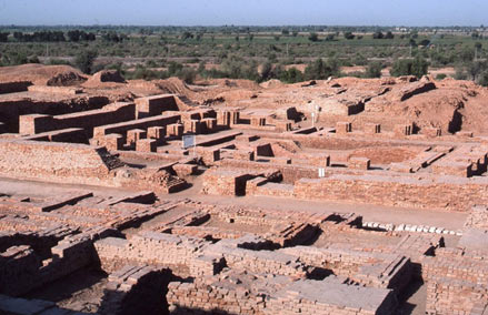 Indus Valley ruins at archaeological
