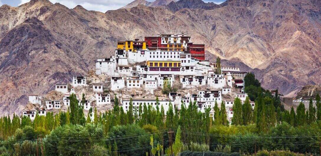 Thiksey Monastery overlooking the Indus Valley in Ladakh.
