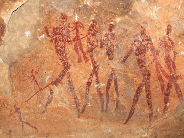 Prehistoric cave art at ancient places to visit in Haryana