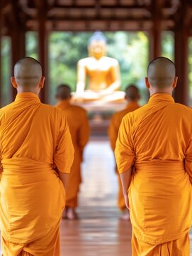 Monks chanting ancient prayers in a Sikkim monastery.
