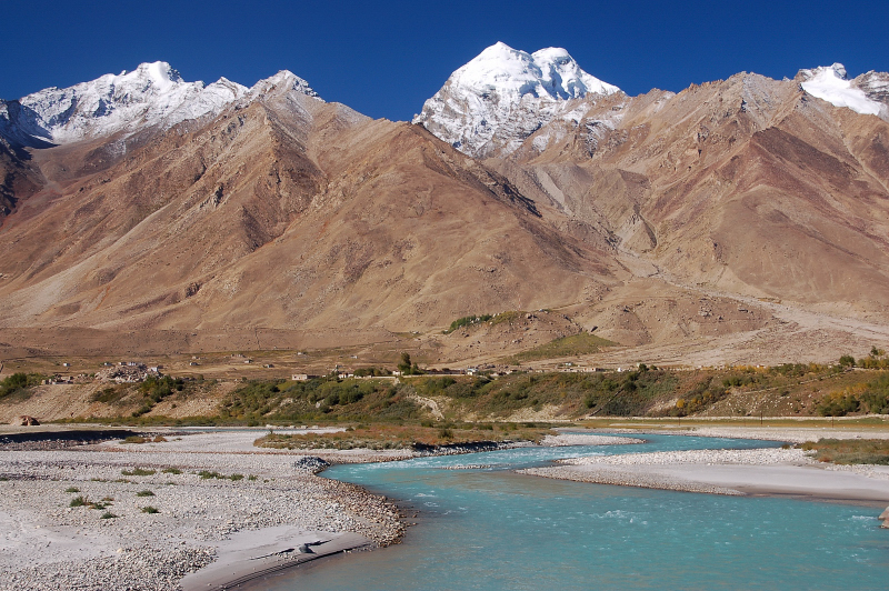 Rugged and remote landscapes of Zanskar Valley in Ladakh.