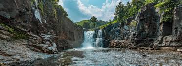 Cascading Zarwani Waterfall near Statue of Unity, Gujarat