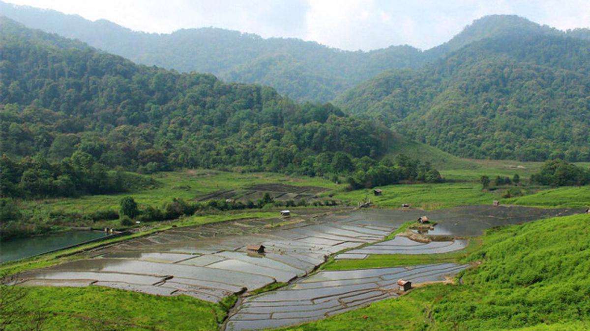 Surrounded by green forest and beautiful hills.